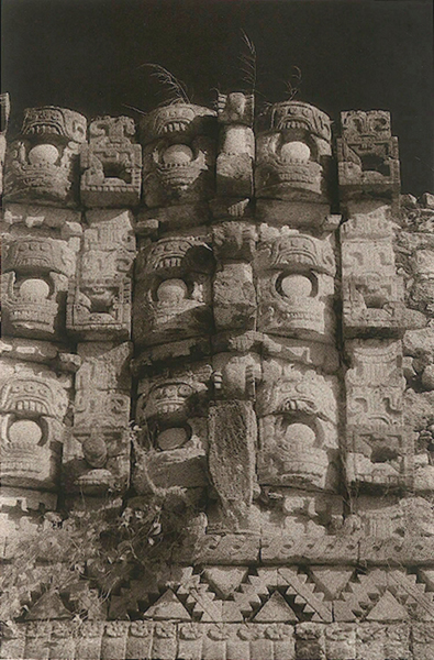Palace of Masks (Kabah), Toned Gelatin Silver Print, 9"x6", signed and matted